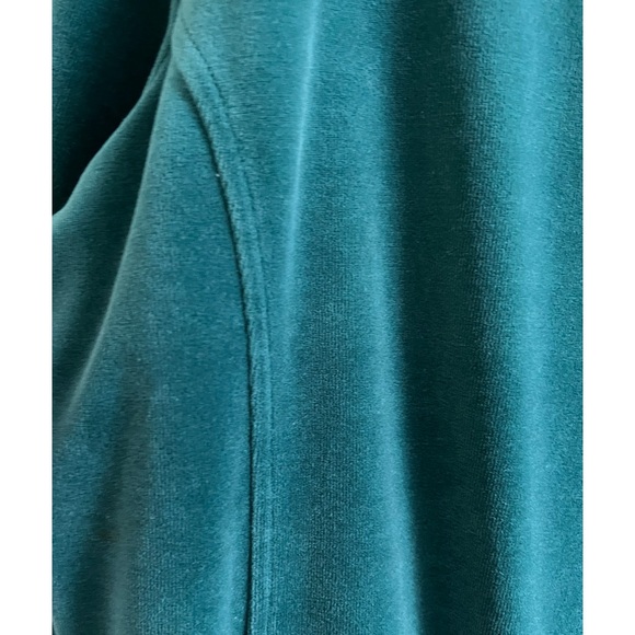Bechamel Teal Velour Zipper Jacket L - Picture 7 of 16